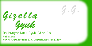 gizella gyuk business card